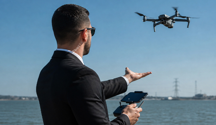 Drone surveillance service