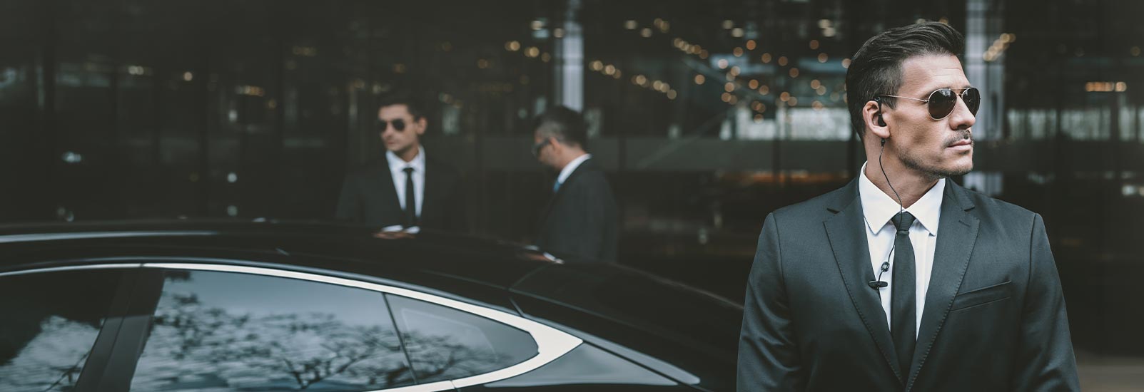 Executive protection security team commercial property