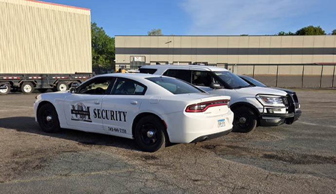 M&M Security patrol vehicles