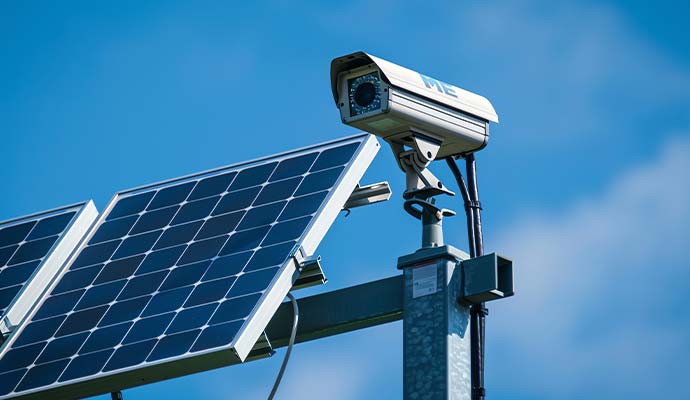 Combine mobile surveillance security system
